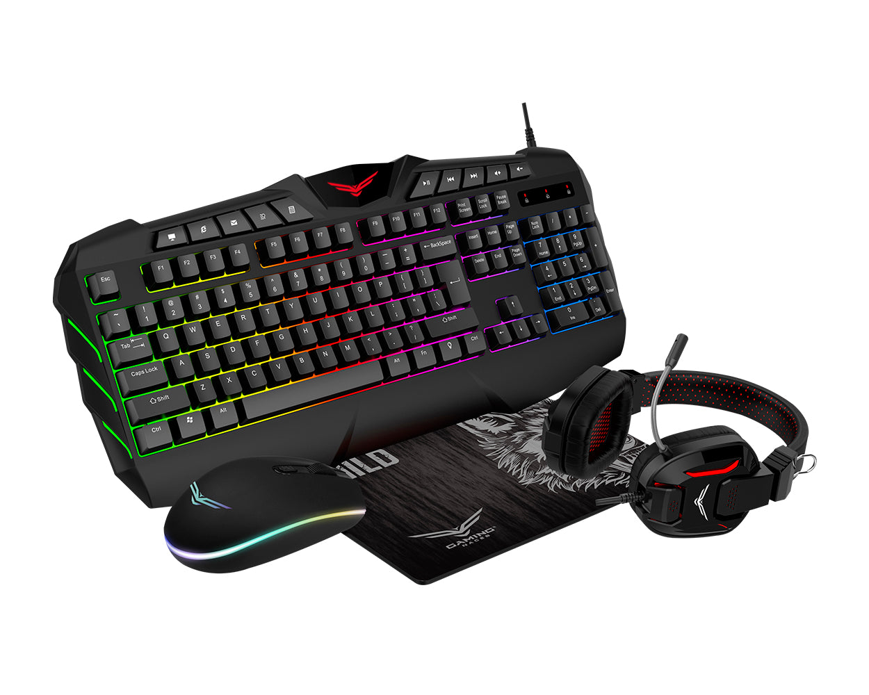 Kit GAMER 4 en 1 Naceb Technology NA-0934 - USB, Juego, 1000 DPI Kit GAMER 4 en 1 Naceb Technology NA-0934 - USB, Juego, 1000 DPI
